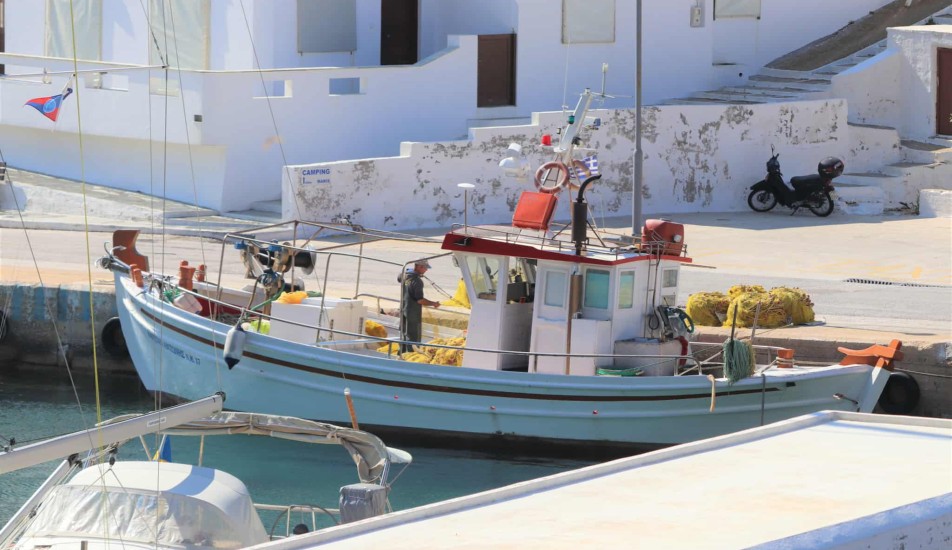 kimolos fishing boat